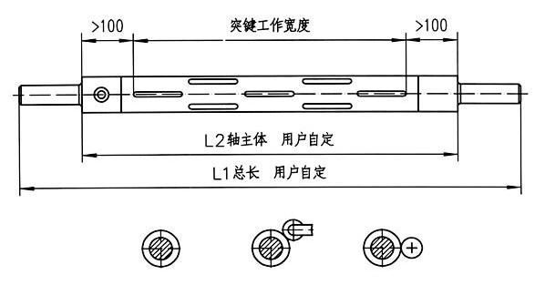 凸鍵式氣脹軸